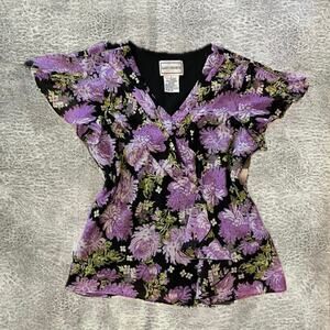 Karin Steven vintage floral blouse